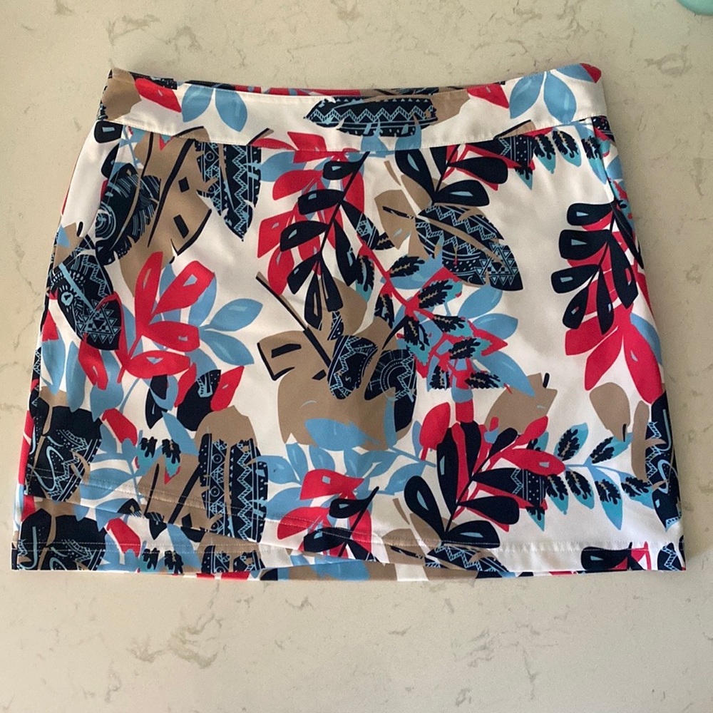 Sport Haley Leaf Print Golf Skort - Size 14